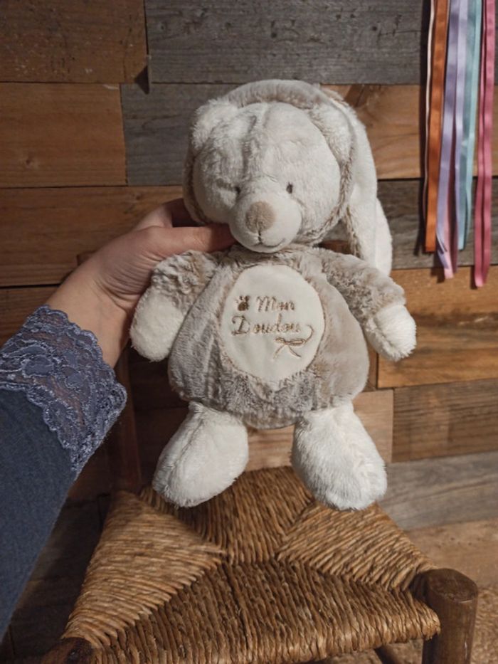 Doudou ours déguisé lapin nicotoy tbe - photo numéro 3