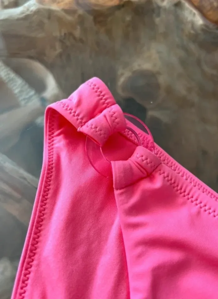 Bas de maillot de bain Etam rose polynésien bikini 36 - photo numéro 3