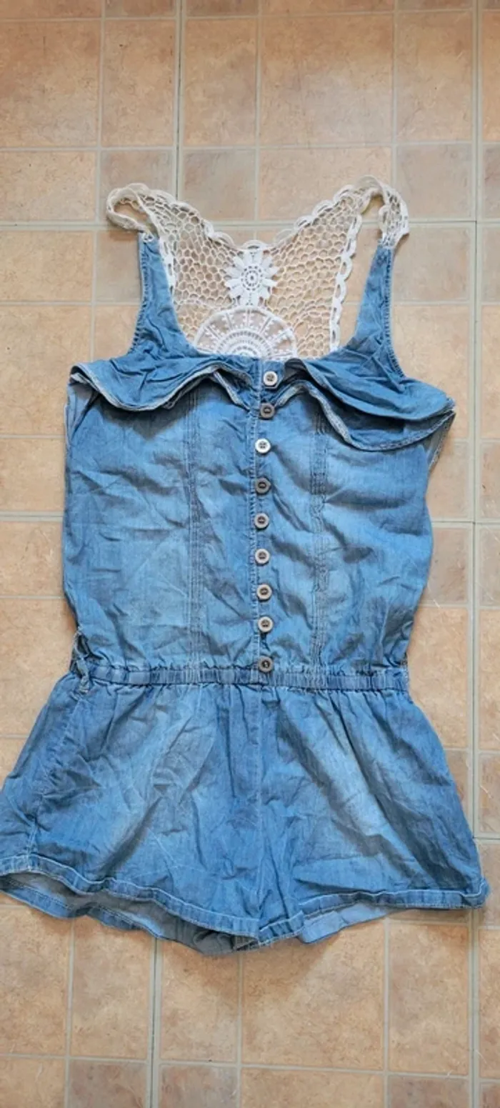 Combi short jeans