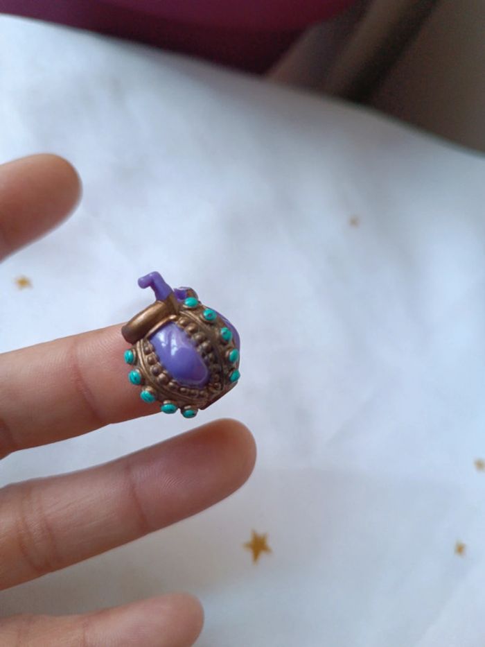 Figurine bague ring crown keepsake bluebird doll miniature micro mini small Polly pocket couronne - photo numéro 8
