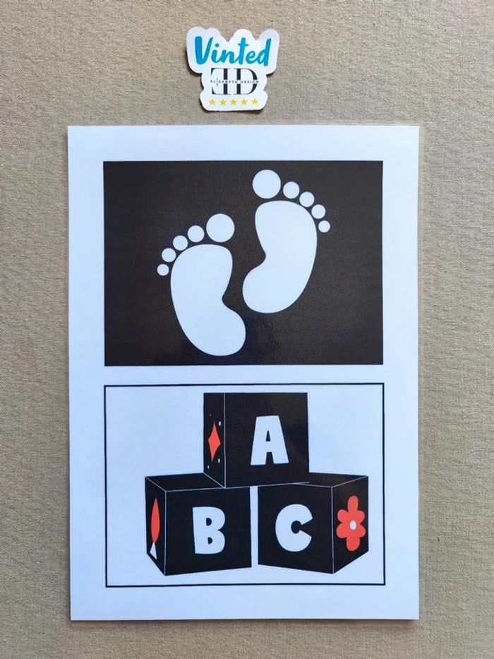 Images contrastées pour bébés