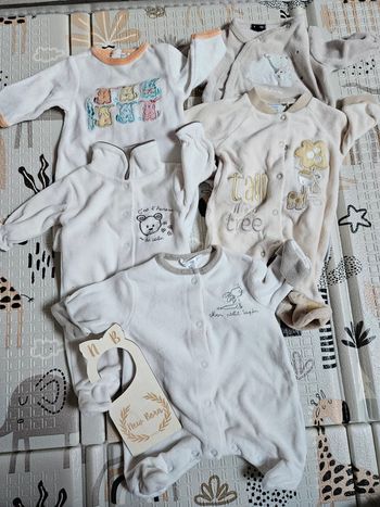 Lot 5 pyjamas hiver naissance