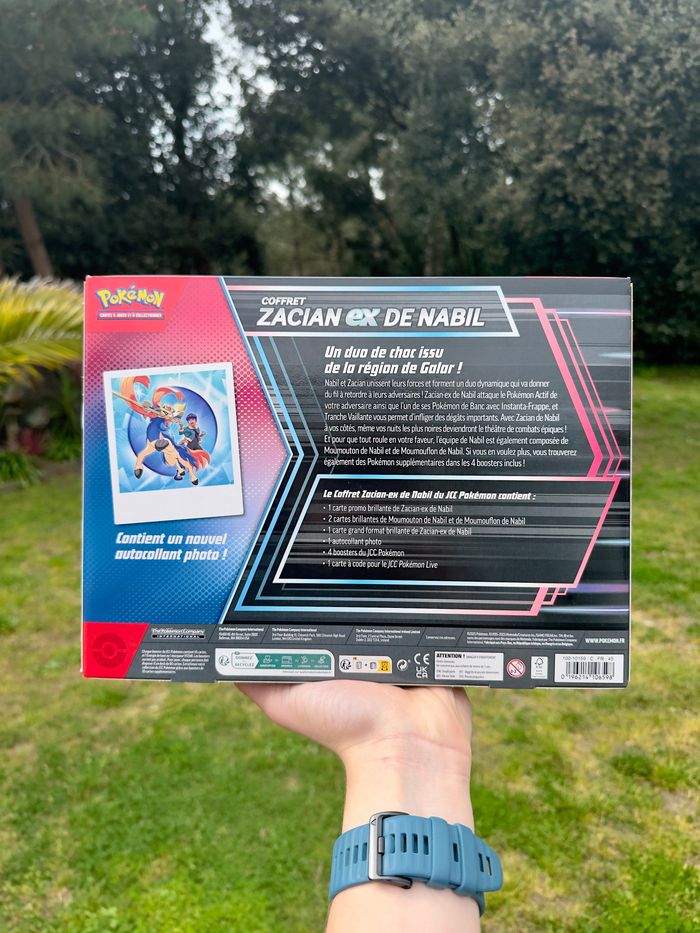 Coffret Pokémon zacian ex et Nabil aventure ensemble ev9 ev8.5 ev 8 étincelle déferlante - photo numéro 2