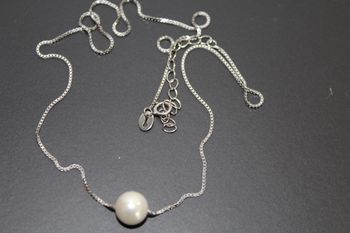 Collier argent /perle