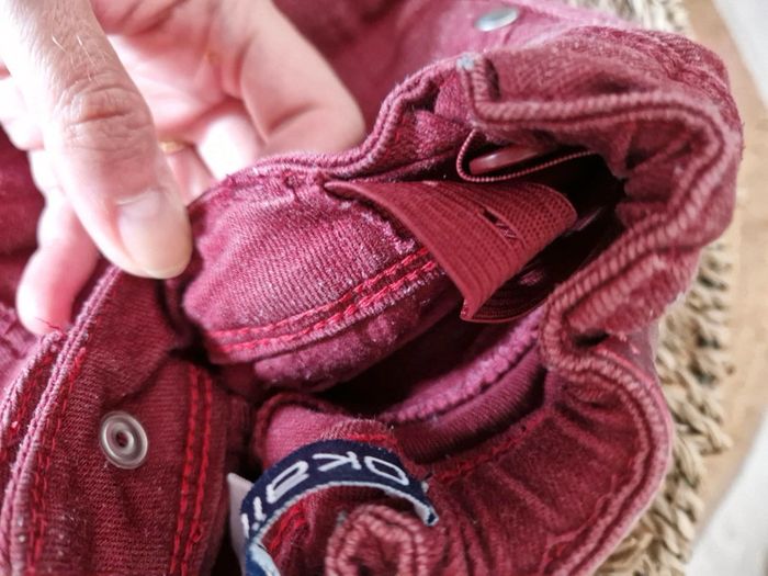 Jeans slim rouge bordeau Okaïdi 🦊4 ans🦊 - photo numéro 5