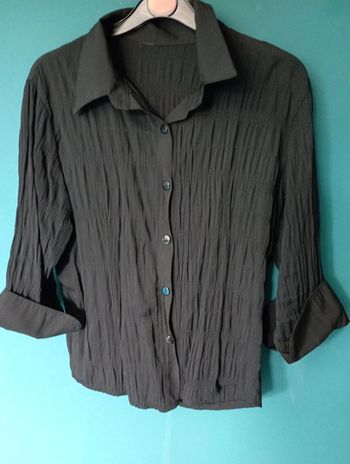 Chemise femme fluide noire