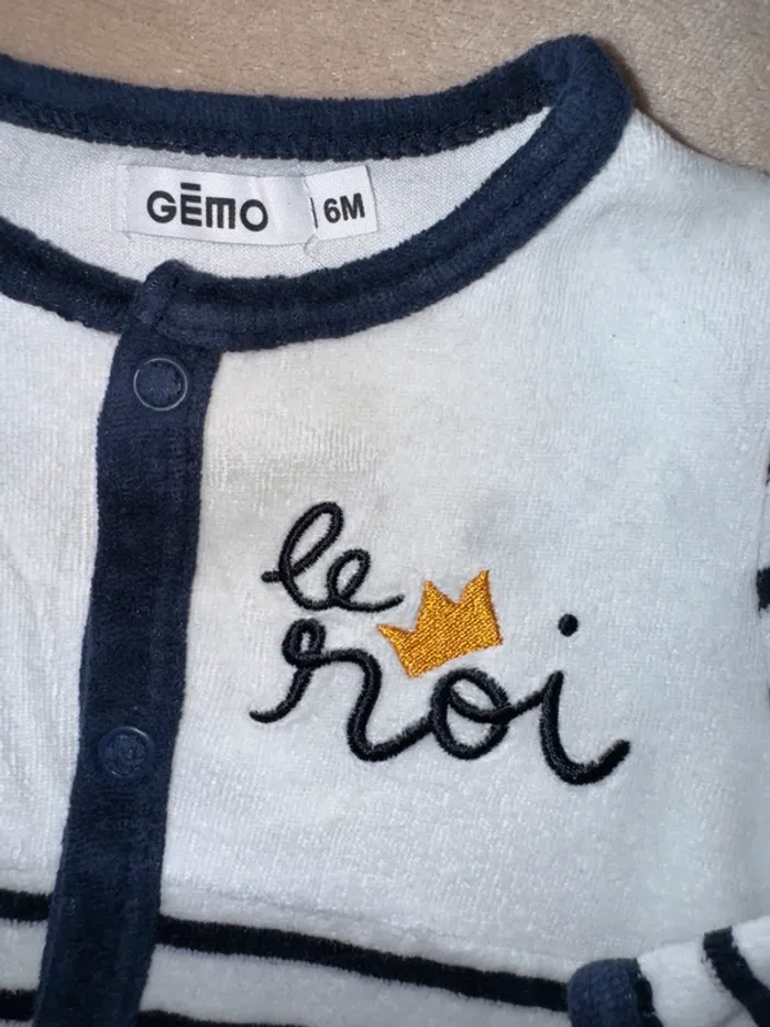 Pyjama 1 pièce • gémo • taille 6 mois - photo numéro 3