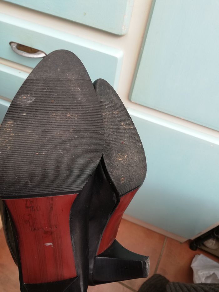 Bottes en cuir noir p40 - photo numéro 8