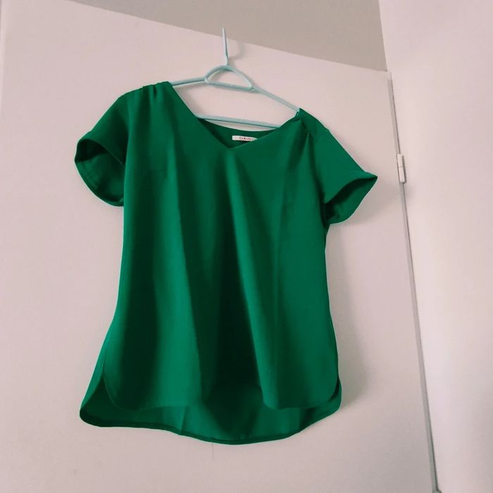 T-shirt Femme – Vert – Camaïeu – Taille 38 (M) - photo numéro 1