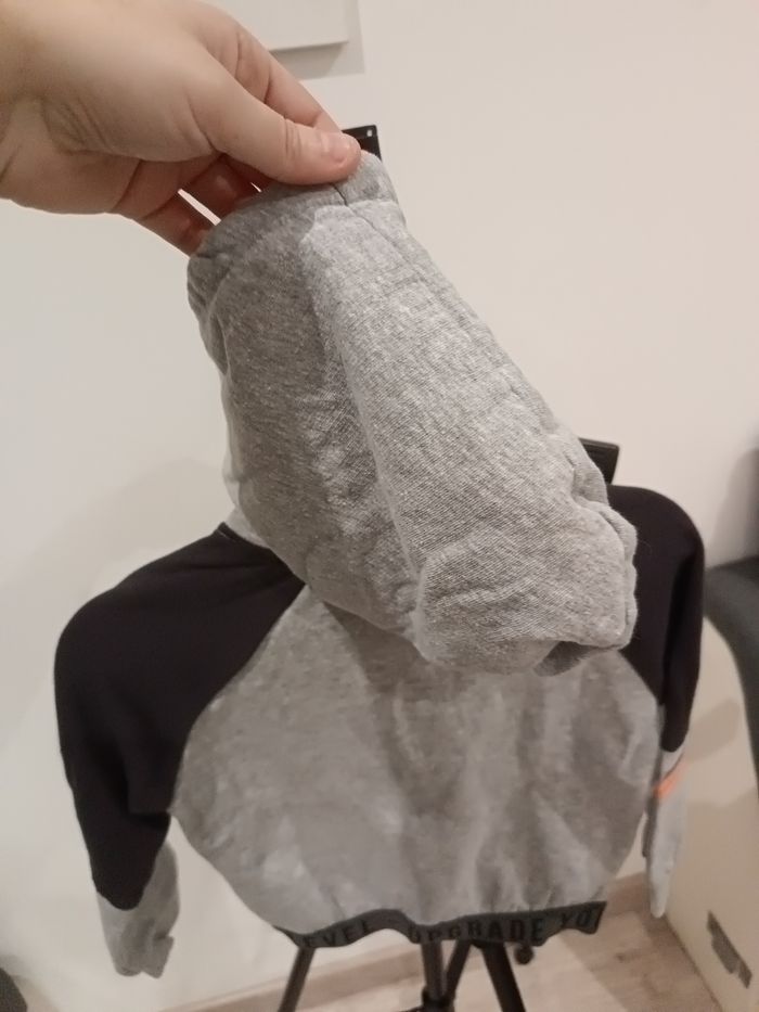 Gilet 5 ans tissaia gris et orange - photo numéro 4