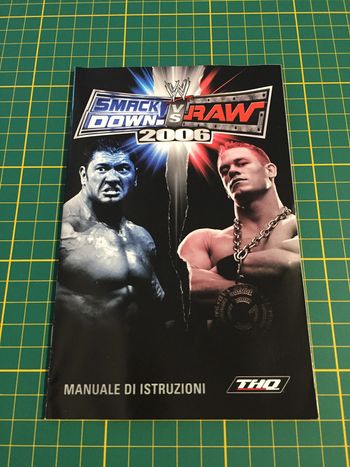 Notice seule italienne Smack Down vs Raw 2006 SLES-53677 console de jeux PlayStation 2 ps2 #A59