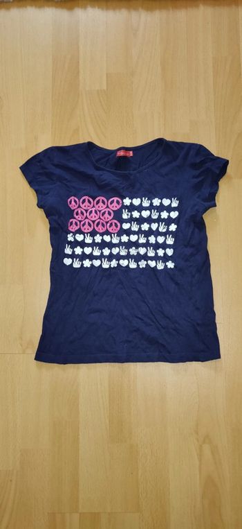 Tee-shirt peace and love 14 ans