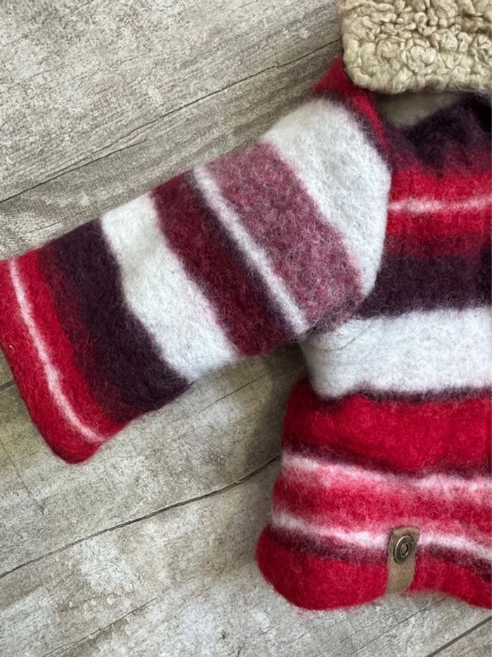 🍉Manteau IKKS 6mois sherpa coloré - photo numéro 3