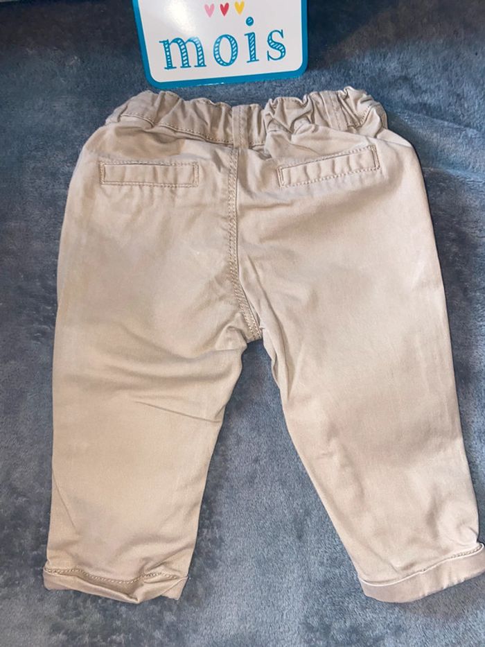 Pantalon beige chino 6 mois - photo numéro 5