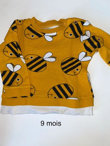 Pull abeilles 9 mois