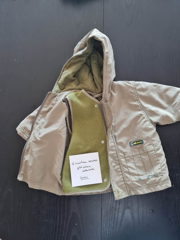 manteau +gilet polaire detachable