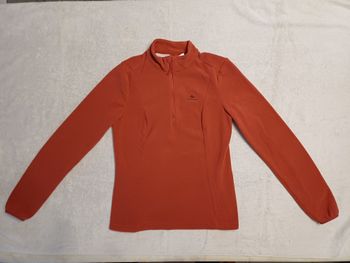 Polaire Décathlon rouge S (16 ans) (réf perso G-Q38)(familleac72)