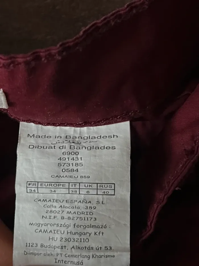 Lot de deux short tissus rouge et bleu avec poches profonde - photo numéro 6