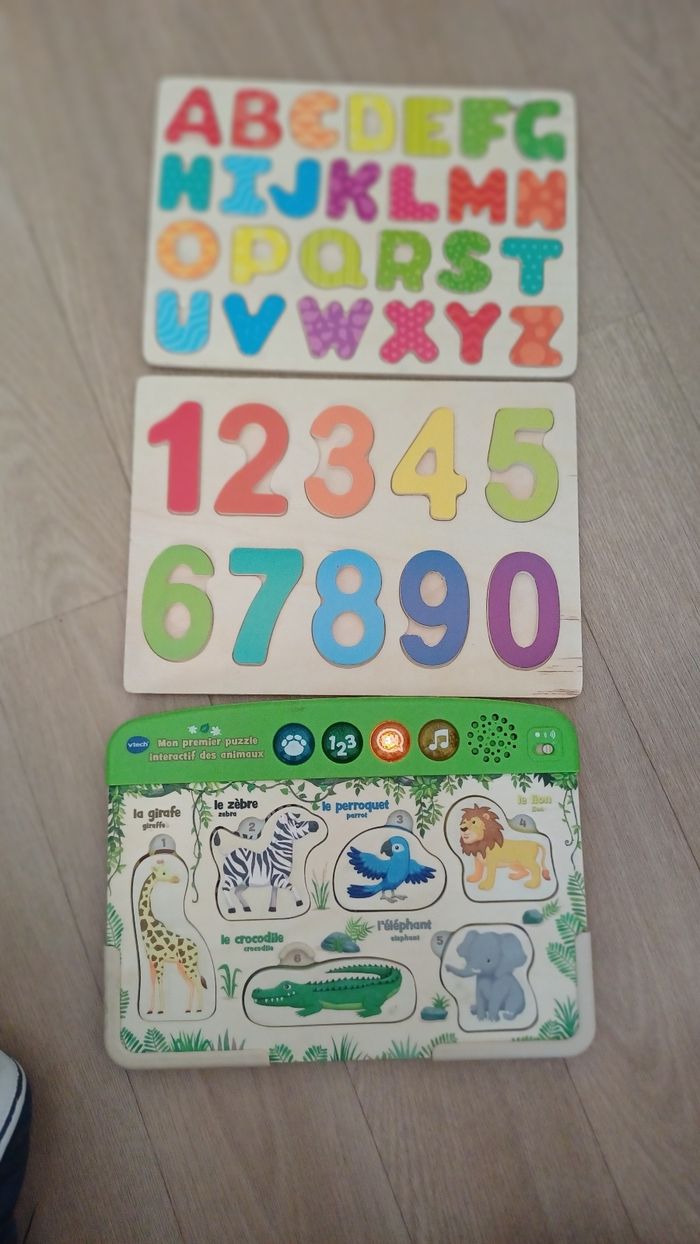 Lot 3 Puzzles en bois - photo numéro 2