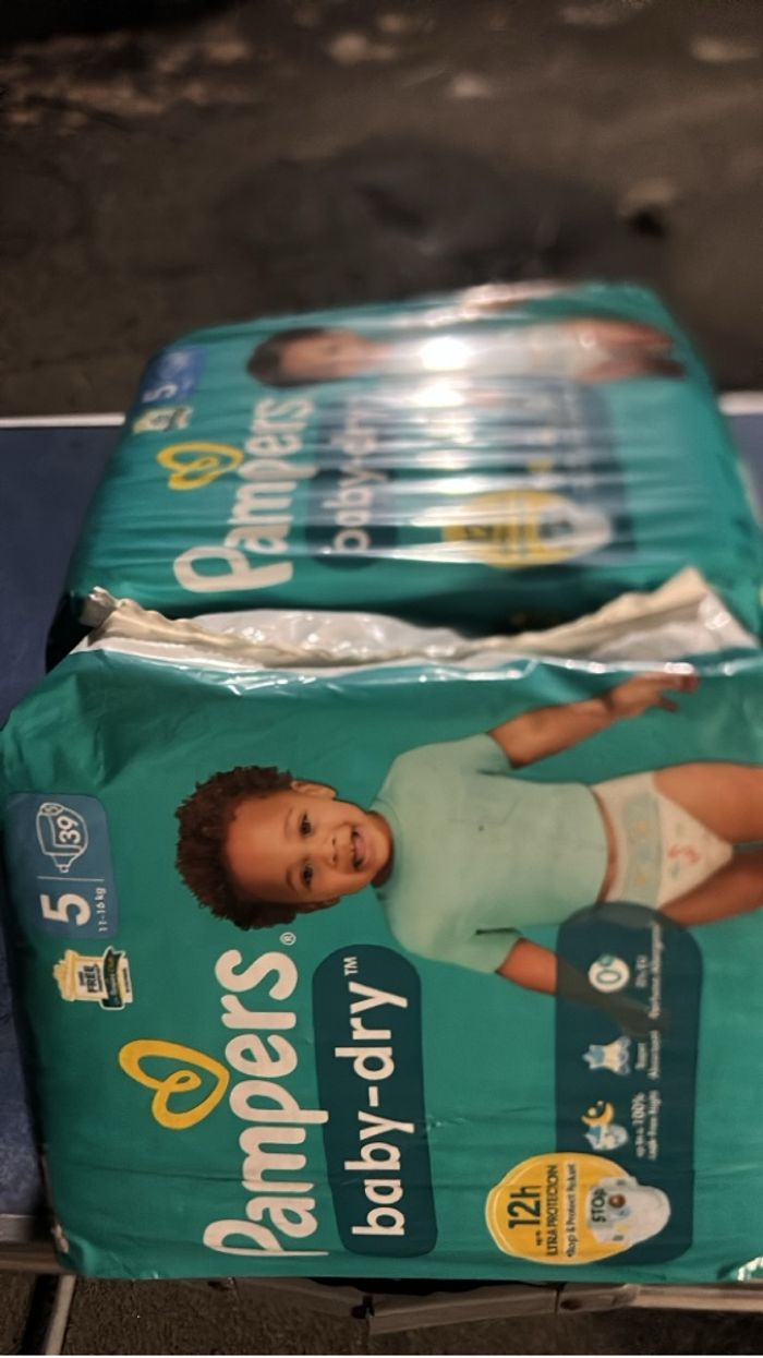 paquet, Pampers, Babydry, taille cinq - photo numéro 2