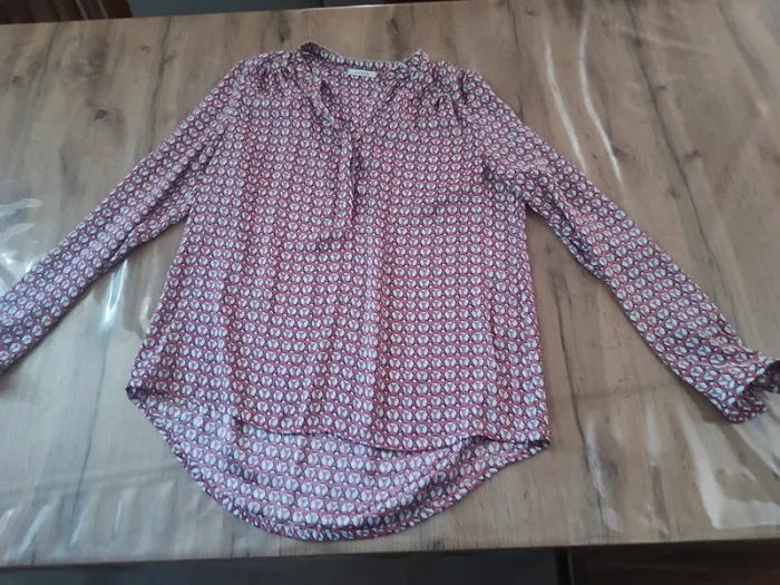 Blouse Promod – M – Rouge Imprimé – État : Excellent