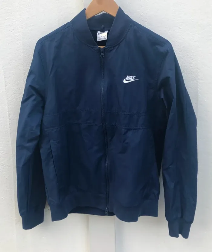 Nike Full Zip Bomber Jacket Navy blue Mens M
