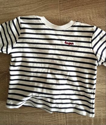 Sweat Kiabi marinière 