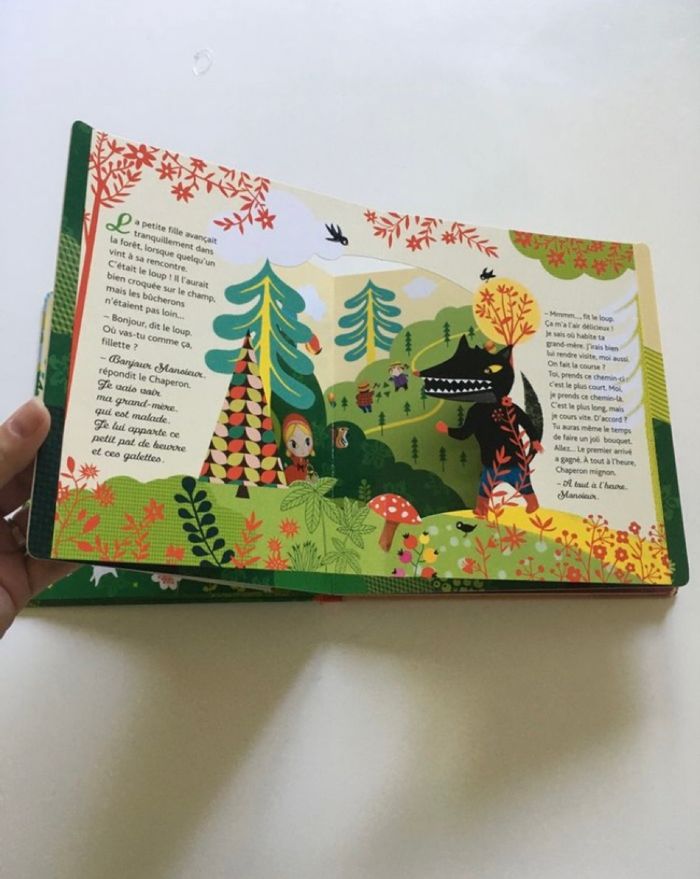 Livre TRÈS BON ÉTAT Le petit chaperon rouge avec pages mobiles, en relief - photo numéro 3