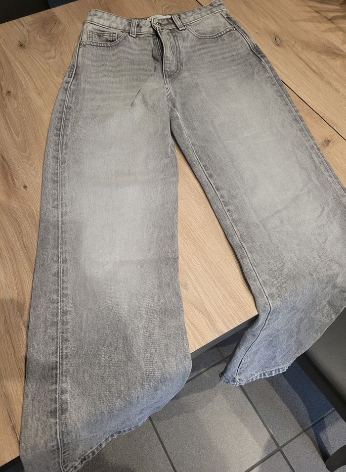 Jeans large  Gris - photo numéro 3