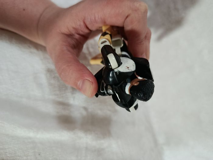 À saisir : figurine retro " Power Rangers noir " , bandaï , 1993 ! - photo numéro 5