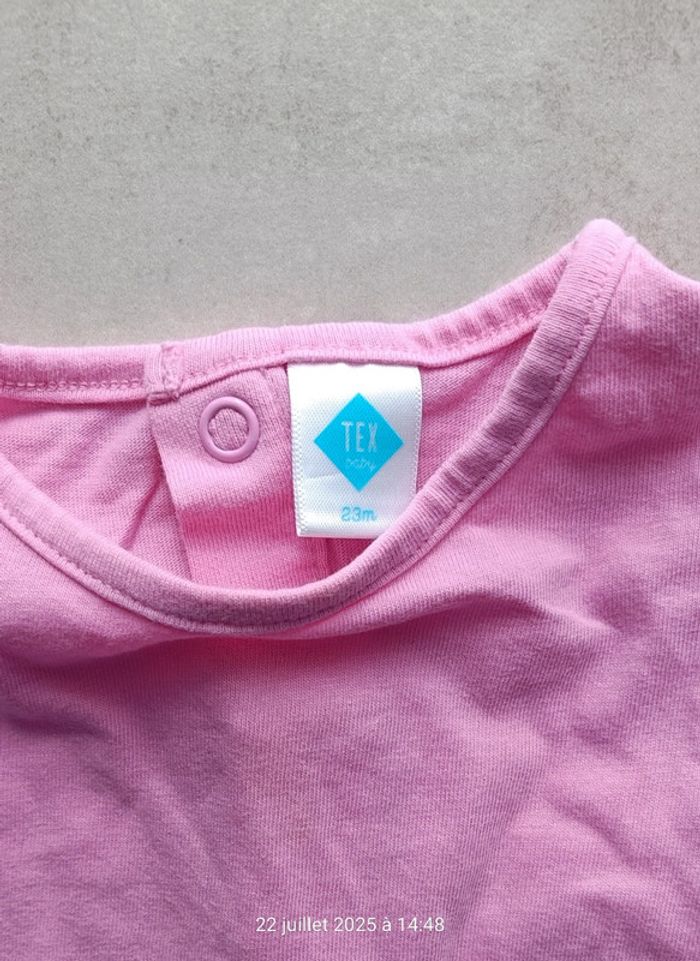 Tee-shirt fille - 24 mois - photo numéro 3