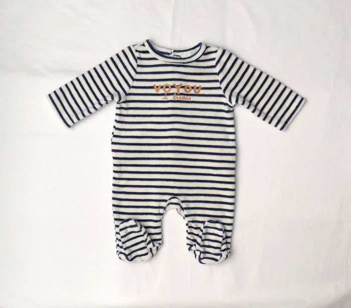 Pyjama velours TAO 1 mois