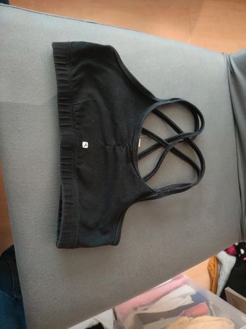Brassière multi bretelles decathlon noir 10 ans