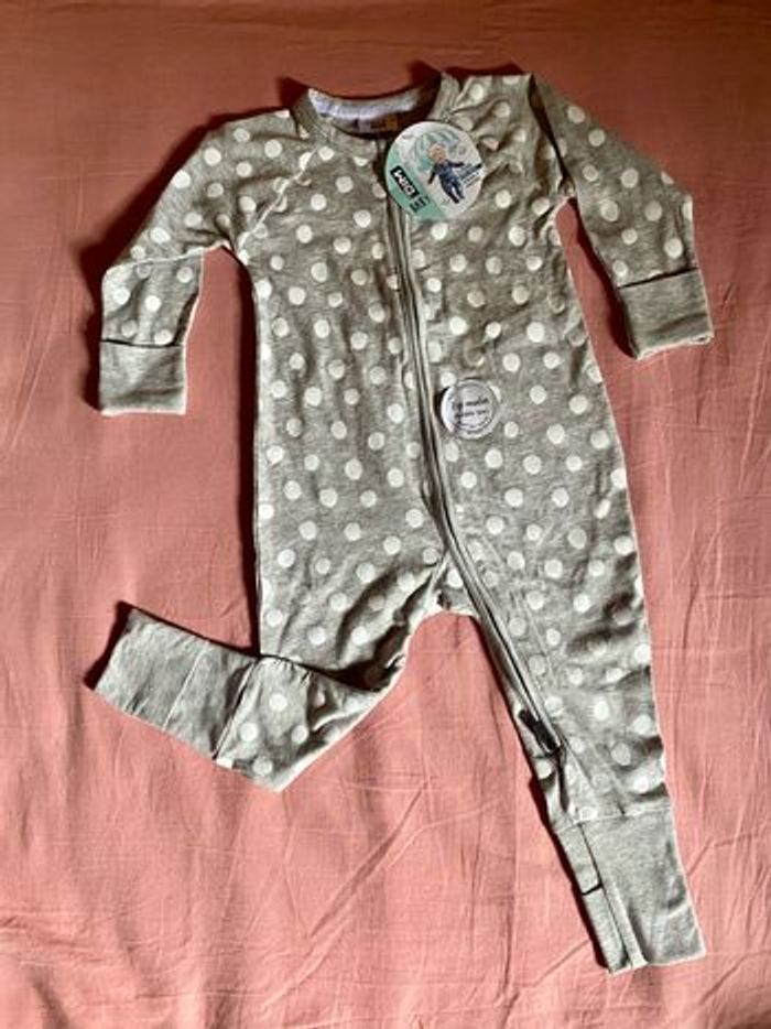 Pyjama zip dim baby neutre