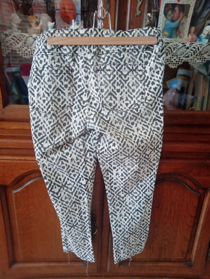 Pantalon imprimé noir et blanc - photo numéro 2