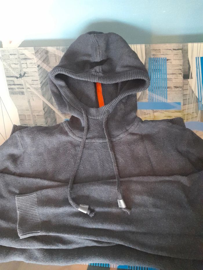 Pull coton bleu marine - photo numéro 2