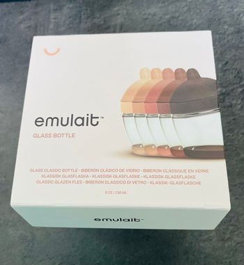 Biberon en verre emulait 