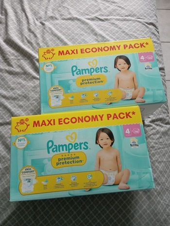 2 cartons pampers premium protection taille 4 neuf jamais ouvert 