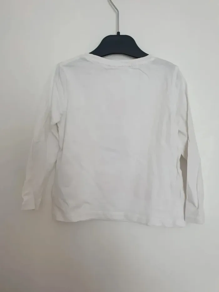 Tee shirt manches longues daisy H&M taille 2 à 4 ans - photo numéro 4