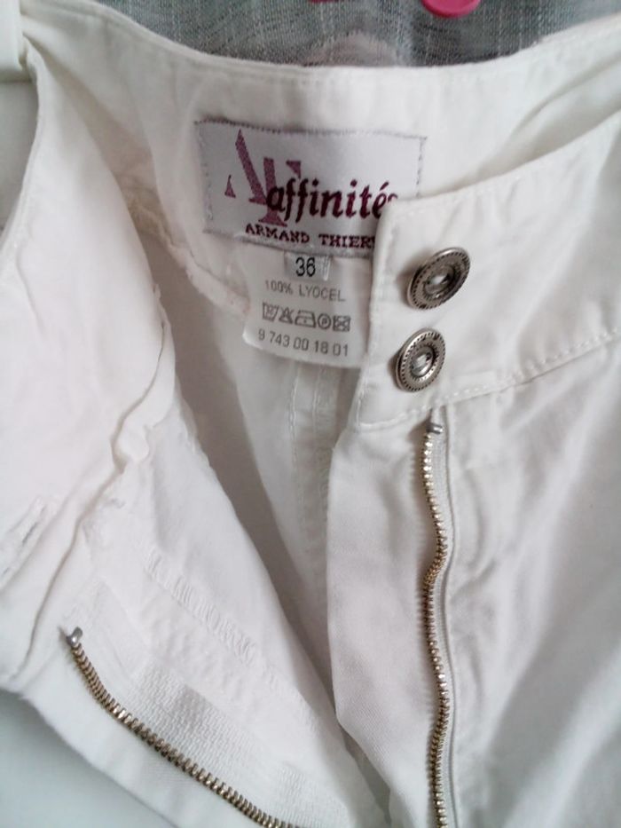 Pantalon blanc Armand Thiery - photo numéro 2