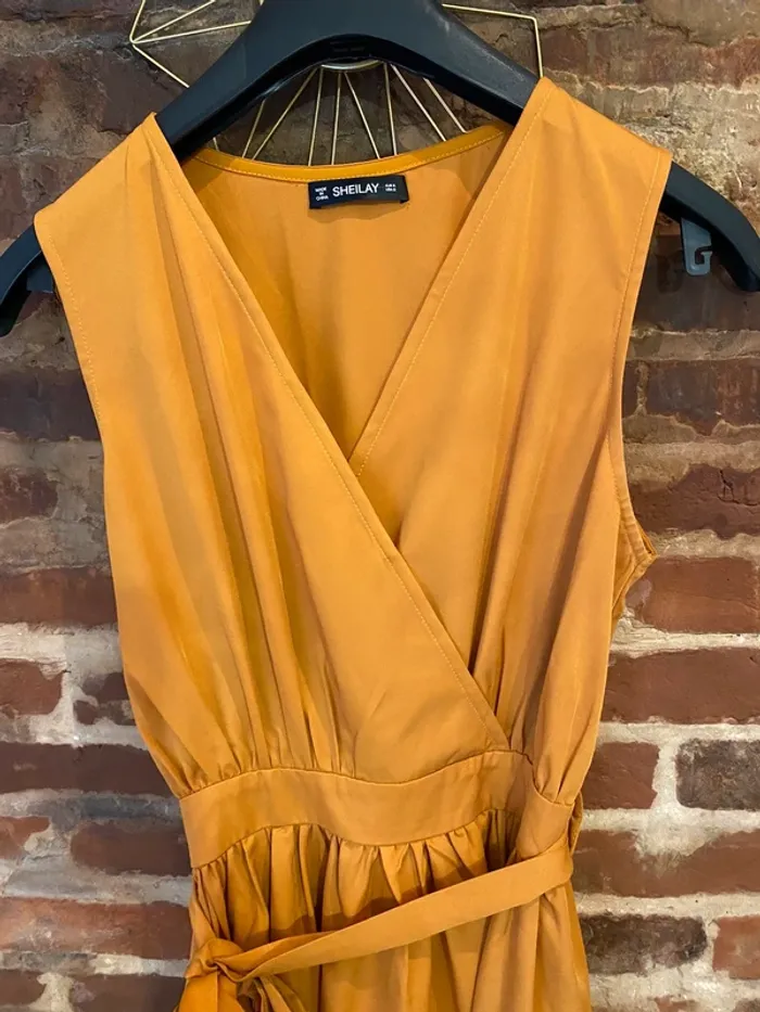 Robe longue moutarde - photo numéro 4