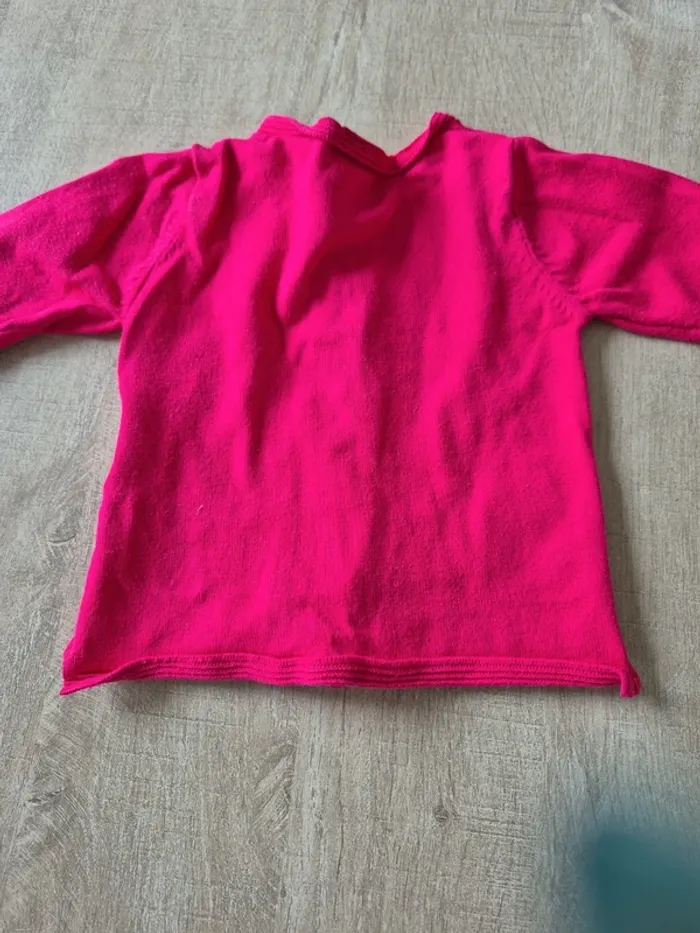 Gilet fushia 3 mois - photo numéro 3