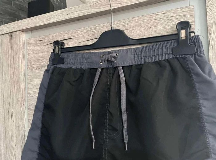 Short de bain homme L noir gris bleu neuf - photo numéro 2