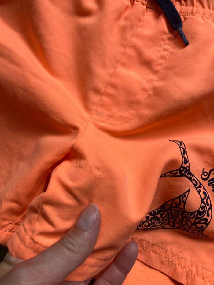 Maillot de bain short de bain orange fuo garçon requin 6 ans shark - photo numéro 6