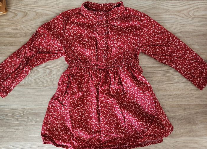 Robe manches longues en velours
