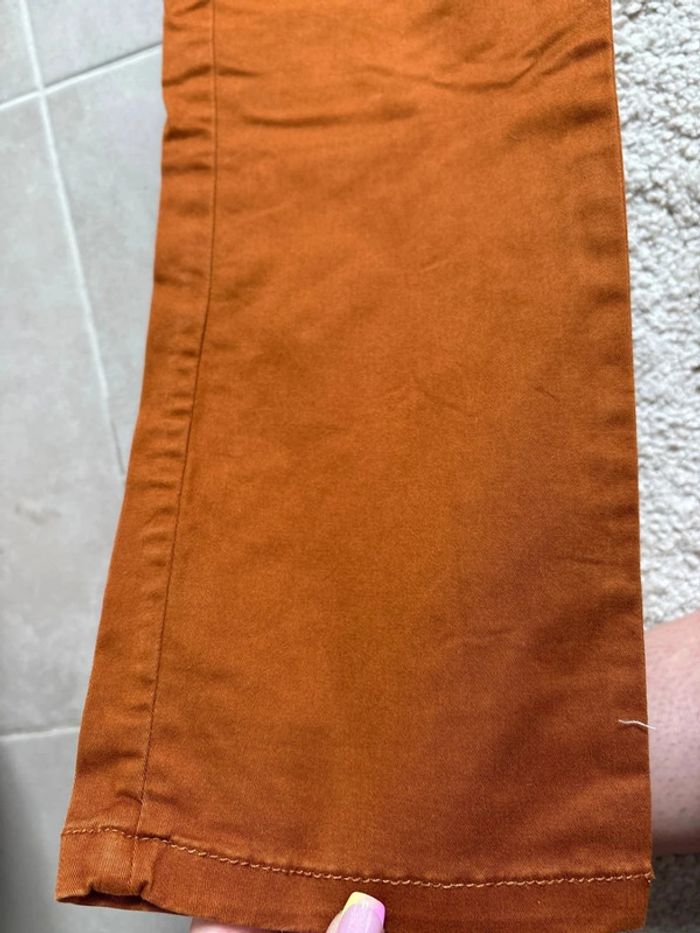 Chino marron orangé slim taille 38 - photo numéro 6
