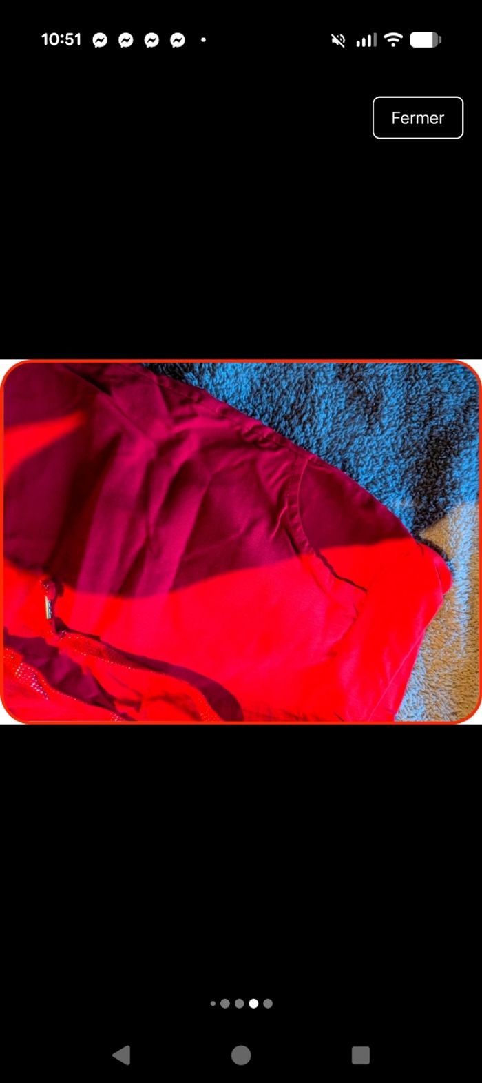 : Short fluide rouge vif - Fafa Paris - Neuf avec étiquette - photo numéro 5