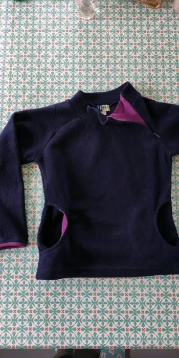 Veste Pull polaire violet 8 ans