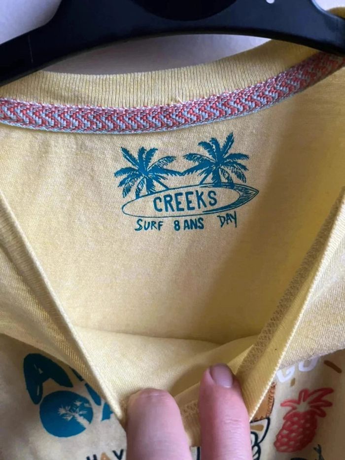 T shirt jaune creeks jaune - photo numéro 4