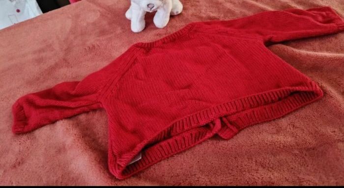 Lot 2 Pièces sergent major- robe fleurie + cardigan rouge - 3 mois (60 cm) - excellent état